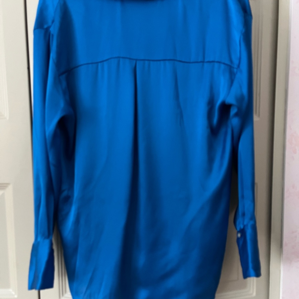 Zara Royal Blue Button Down Shirt - Picture 8 of 10